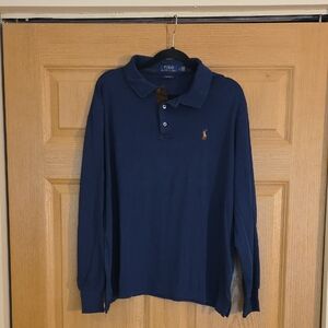 Polo by‎ Ralph Lauren Men's Dark Blue Polo Shirt Sz L